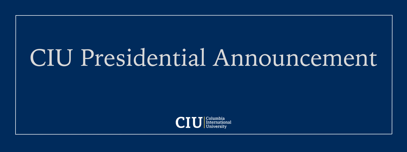 Blue box with οƵ logo and text: οƵ Presidential Announcement